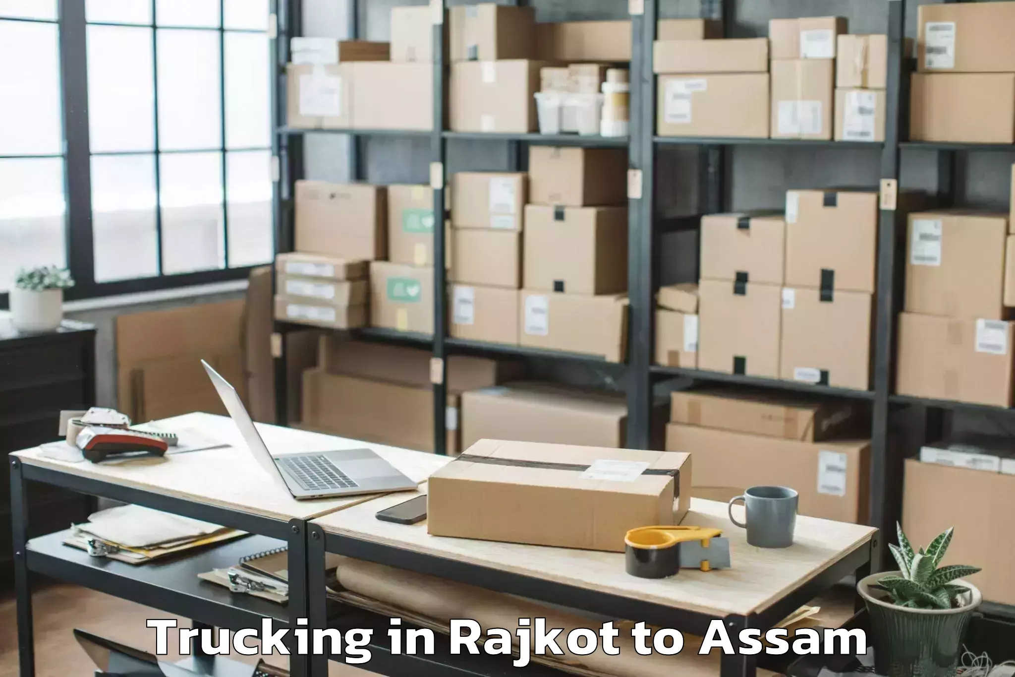 Reliable Rajkot to Bhuragaon Trucking